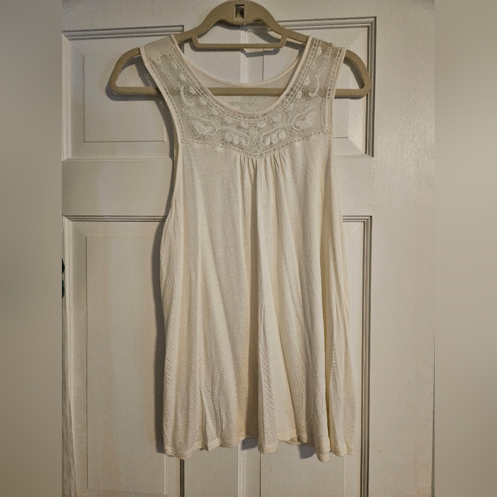 Merona Mesh-detail Tank Top